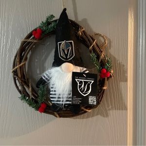 The Memory Company Vegas Golden Knights Gnome Wreath 10"